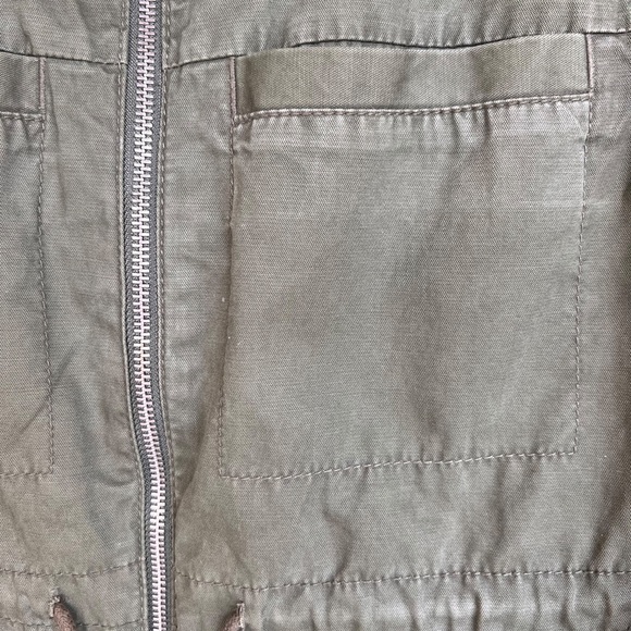 Old Navy Army Green Utility Jacket size S Draw String - Picture 8 of 12